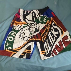 Multicolored NBA CLASSIC shorts. XXL